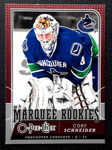 CORY SCHNEIDER RC 2008-09 O-PEE-CHEE 08-09 NO 703          13693