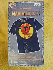 NUEVO/SELLADO NUEVO EN CAJA STAR WARS MANDALORIAN & GROGU BABY YODA FUNKO POP TALLA. LG. CAMISETA - Imagen 1 de 8
