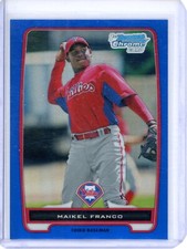 2012 Bowman Chrome Prospect Maikel Franco BCP112 Blue Refractor 244/250 Phillies