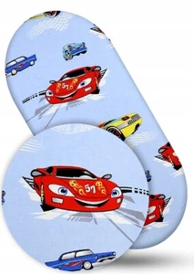 COTTON FITTED BABY SHEET FIT MOSES BASKET PRAM 80x38cm Cars - Picture 1 of 3