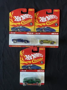 Hot Wheels Classics Series 2 Ford GT-40 - 3 DIFFERENT VARIANTS NIP - Picture 1 of 4