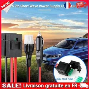 # 1.5m 30A Six Short Wave Extension Power Cord Cable for Yaesu FT-857D FT-897D - Zdjęcie 1 z 8