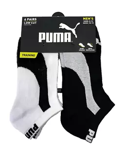 Socks PUMA Mens 6 Pack Low Cut Training Socks SHOE SIZE 8-12 Sock Size 10-13 - Picture 1 of 4