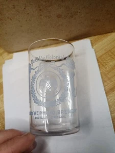 Circa 1910 Henry Weinhard Rare Etched Glass Portlandb Oregon, 4" Tall Make Offer - Picture 1 of 4