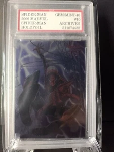 2009 Marvel Spiderman #10 Holo Gem Sports 10 GEM MINT - Picture 1 of 2