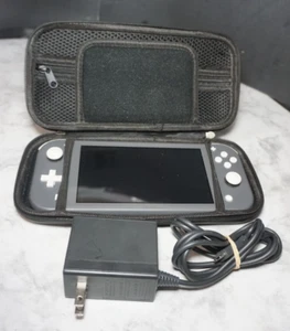 (RI4) Nintendo Switch Lite Gray Handheld System w/ Case - Picture 1 of 9