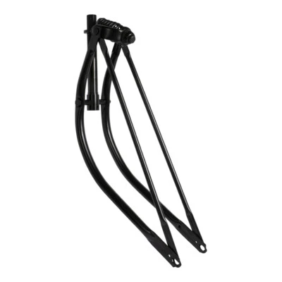 OG Bike 26" Bent Spring Fork 1" BLACK Lowrider Cruiser Bicycle Part - Image 1 of 2