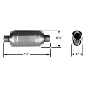 Flowmaster 2250224 - Catalytic Converter - 225 Series - 2.25" In/Out - 49 State - Picture 1 of 1
