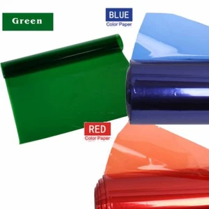Red Blue Green Color Filter Gels Film Soft Paper Fr Studio Light Spotlight 40*50 - Picture 1 of 6