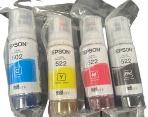 Original Epson 522 Tinte 4Pack ET-2720 ET-2800 ET-2803 ET-4700 ET-4800 - Bild 1 von 2