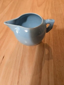 mid-century pottery/small creamer/robin egg blue/5'x3" - Picture 1 of 6