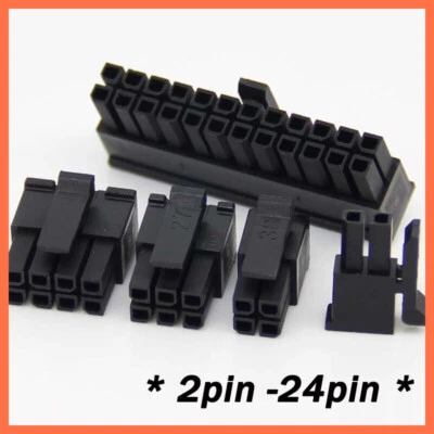 Molex 3.0mm Multi Plug Connector 2/4/6/8/10/12/14/16/18/20/22/24 Pin Way - Image 1 of 4