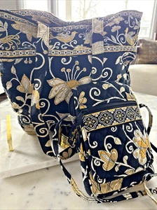 VERA Bradley Yellow Bird Tote Bag w/ BONUS matching crossbody bag - Picture 1 of 8