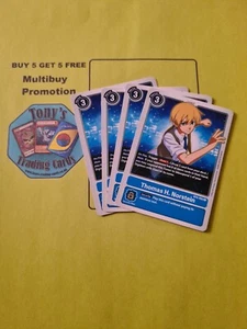 4 x Thomas H. Norstein | BT4-093 R | Azul | Raro | Gran Leyenda | Digimon TCG - Imagen 1 de 1
