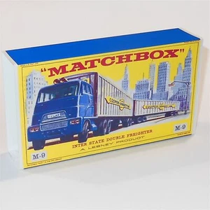 Matchbox Major Pack 9a3 Interstate Double Freighter E Style Repro Outer Box Only - Picture 1 of 5