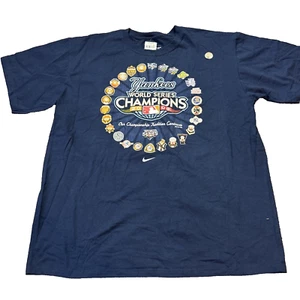 New York Yankees World Series Champions 2009 Men T-Shirt MLB Brand New XL Nike - Picture 1 of 8