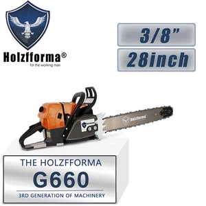Holzfforma 92cc G660 Gas Chain Saw Power Head 28inch Bar Chain For MS660 066 - Bild 1 von 2