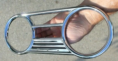 Velocímetro y reloj Packard 1949-1950 tablero "bisel cromado" Foto 1 de 4