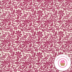 Moda SPELLBOUND Maroon Floral 31114 14 Urban Chicks QUILT FABRIC - Picture 1 of 4