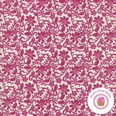 Moda SPELLBOUND Maroon Floral 31114 14 Urban Chicks QUILT FABRIC - Image 1 of 4