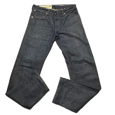 Vintage 80s Gap 1969 Selvedge Jeans Mens 29x30 Blue Morrison Button Fly Straight - Image 1 of 4