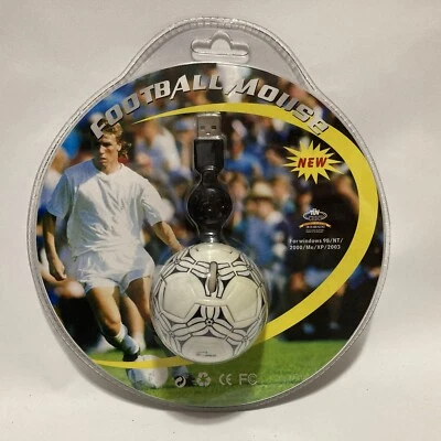 Vintage FIFA Football Soccer Ball Computer Mouse Microsoft Windows 98 Me XP USB - Image 1 of 4