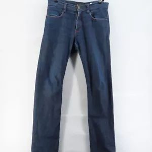 Ben Sherman Jeans Mens Adult Size 32 Dark Blue Zip Up Fly Straight Casual - Picture 1 of 11