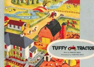 Libro de granja para niños Massey Harris Company color Tuffy tractor concesionario promoción MH Foto 1 de 3