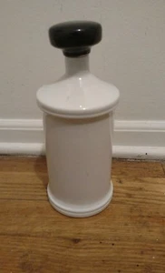 VINTAGE LIMOGES FRANCE PORCELAIN WHiTE BOTTLE DECANTER - Picture 1 of 4