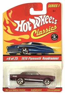HOT WHEELS 1970 PLYMOUTH ROADRUNNER CLASSICS SERIES 1 PREMIUM PAINT - Picture 1 of 2