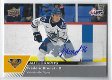 2022-23 Upper Deck CHL #25 Frederic Brunet autograph