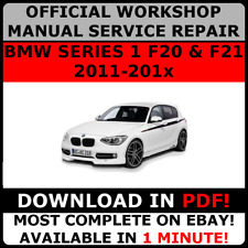 # OFFICIAL WORKSHOP Service Repair MANUAL for BMW SERIES 1 F20 F21 2011-2017  #