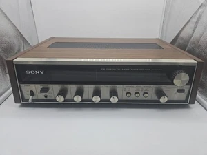 SONY STR-230A Ricevitore Stereo AM/FM Scaffale a Libro in Legno 1972 Giappone Vintage LEGGI - Foto 1 di 14
