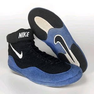 OG Nike Inflict 3 Wrestling Shoes Men's Size 11.5 RARE Black Blue Boxing MMA VTG - Picture 1 of 9