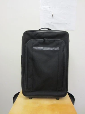 Hartmann 22” expandable Nylon Black Carry-on Luggage. Lambskin Leather Handle - Image 1 of 4