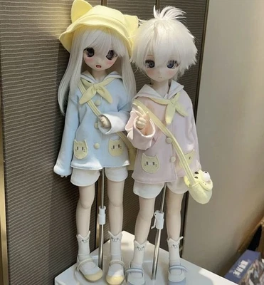 New Blue Coat BJD clothes For 1/4 BJD Doll MSD puyoodoll kumako XiongMei - Image 1 of 4