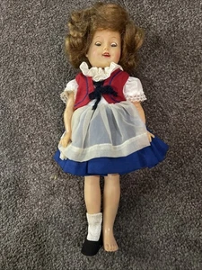 Bambola vintage anni 50 Ideal Shirley Temple As Heidi 12” vestito originale ST-12 - Foto 1 di 7