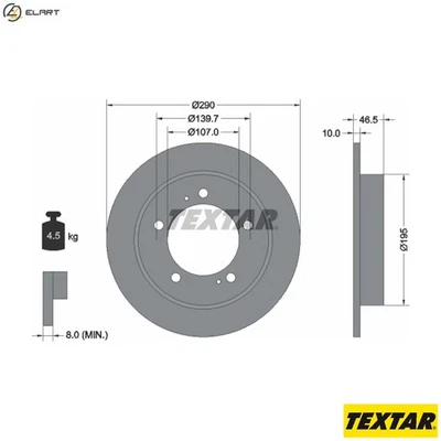 2x BRAKE DISC 92066003 FOR SUZUKI VITARA/Cabrio ESCUDO X-90 JIMNY/Open/Vehicle - Image 1 of 4
