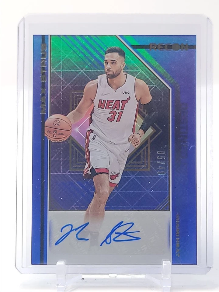 MAX STRUS 2021-22 RECON DESTINED FOR GREATNESS BLUE AUTO /49 Q4408 - Image 1 of 2