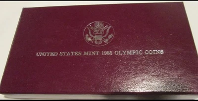 1988 Olympic Commemorative Silver Dollar Proof U.S. Mint with Box &  COA  - Image 1 of 4