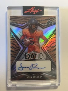 Jaden Rashada 2022 Leaf Exotic Tiger Stripes Auto /10 #BA-JR1 - Picture 1 of 2
