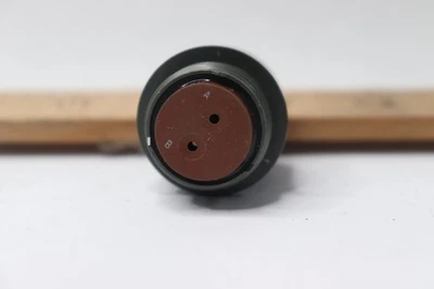 Circular MIL Spec Connector Straight Pin Plug Crimp 2 Position Copper Alloy - Image 1 of 3