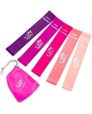 Bandas de ejercicio Fit Simplify Resistance Loop guía de instrucciones con bolsa de transporte Foto 1 de 4