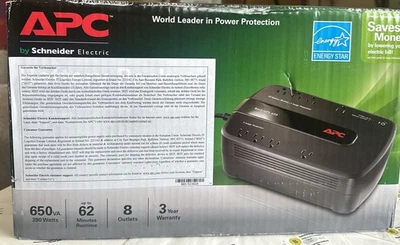 APC BE650G1 650VA 390W Back-UPS with 8-Outlet - Image 1 of 4