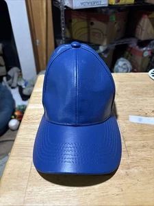 Blue Leather Hat Osfm City Hunter - Picture 1 of 10