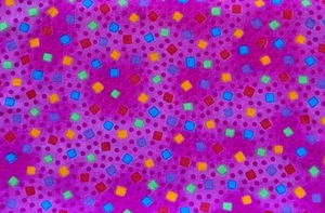 1 Yard Cranston Pink Party Square Confetti Print 100% Cotton Sewing Fabric - Picture 1 of 1