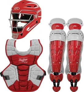 Rawlings Velo 2.0 Catchers Set Youth CSV2Y - Red/White - Picture 1 of 1