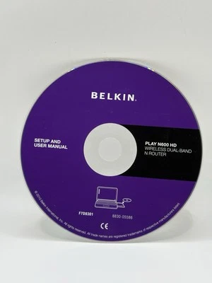 BELKIN. SETUP AND USER MANUAL PLAY N600 HD Disc - Image 1 of 2