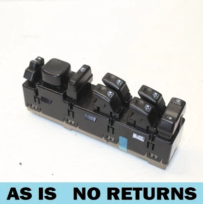 2003 2004 2005 2006 2007 HUMMER H2 DELANTERO IZQUIERDO VENTANA MAESTRA INTERRUPTOR BOTONES OEM Foto 1 de 4