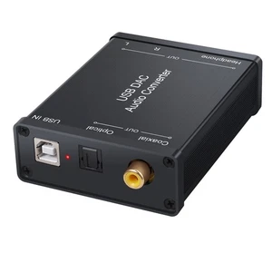 Plug&play USB 3.5mm DAC Audio Converter With USB Data Cable Adapter for PC - Picture 1 of 12